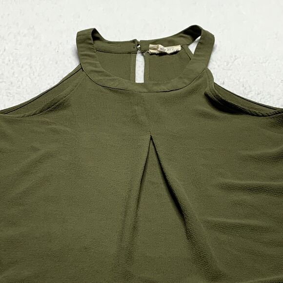 Sweet Wanderer Top Adult Medium Green Halter Thin Straps Back Keyhole Neck - Picture 2 of 12